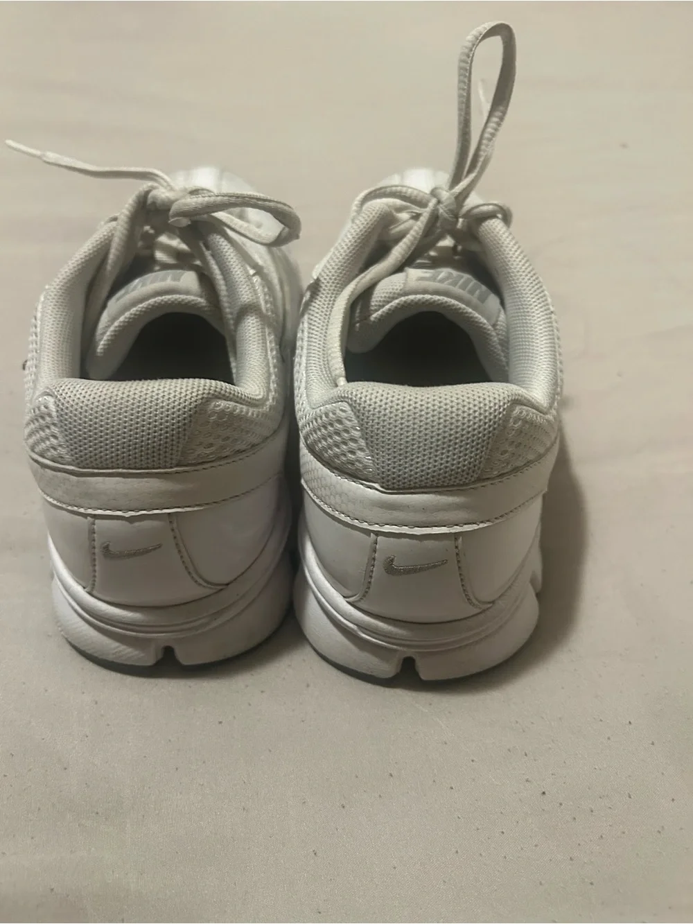 Nike White and Light Gray Women's Athletic Shoes